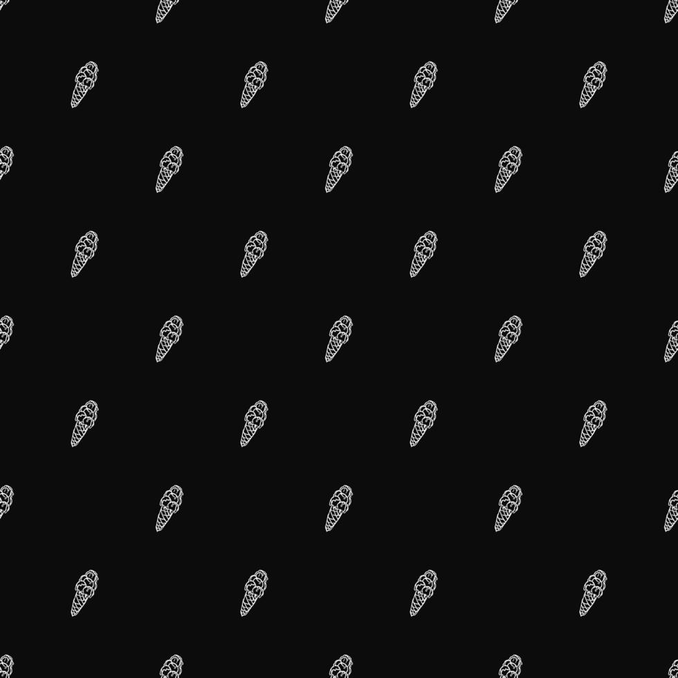 seamless ice cream pattern vector
