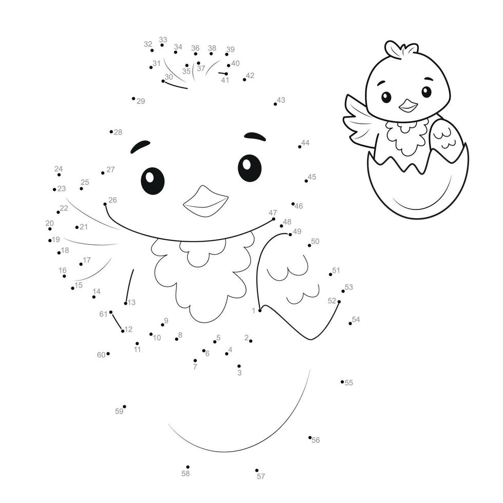 Dot to dot games for children vector