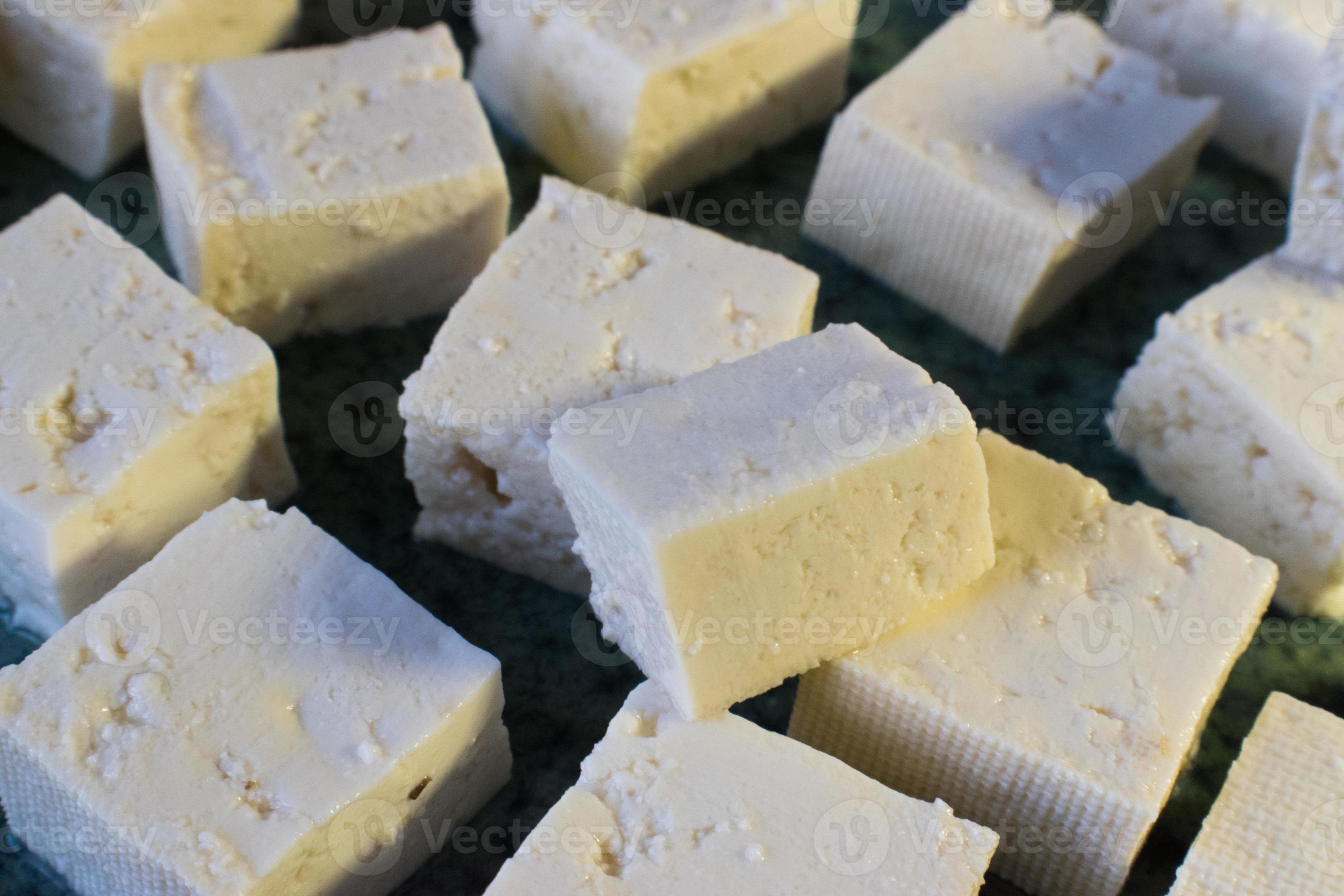 close-up of tofu cubes 8724758 Stock Photo at Vecteezy