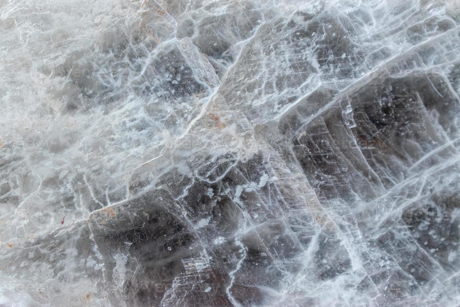 closeup of flat quartz crystal texture background photo