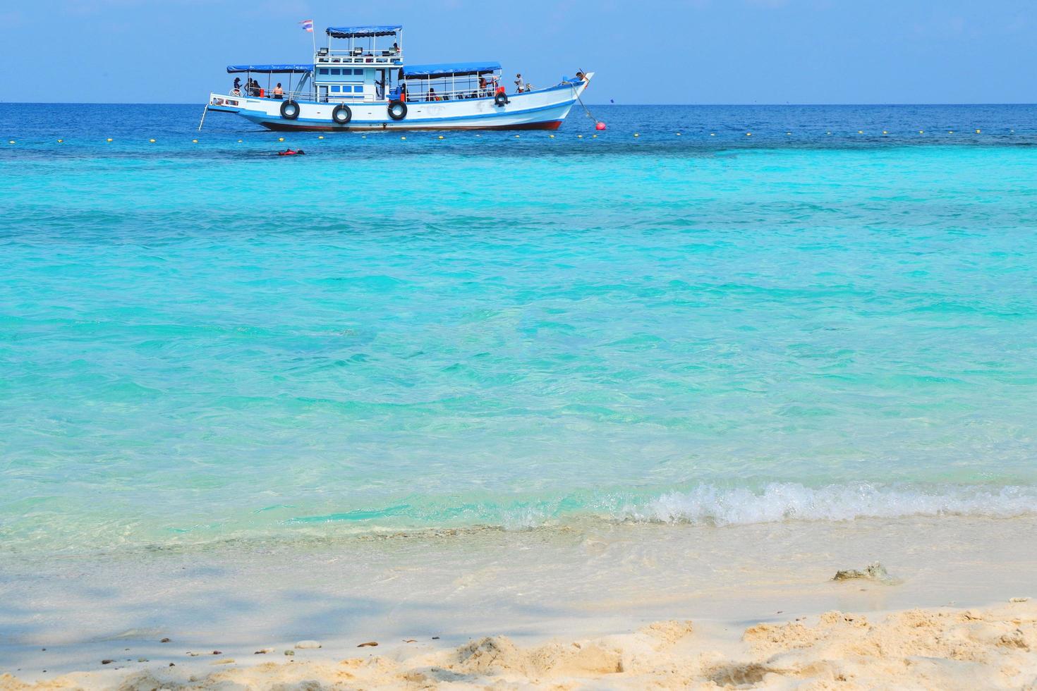 ferry boat on the sea thailand photo