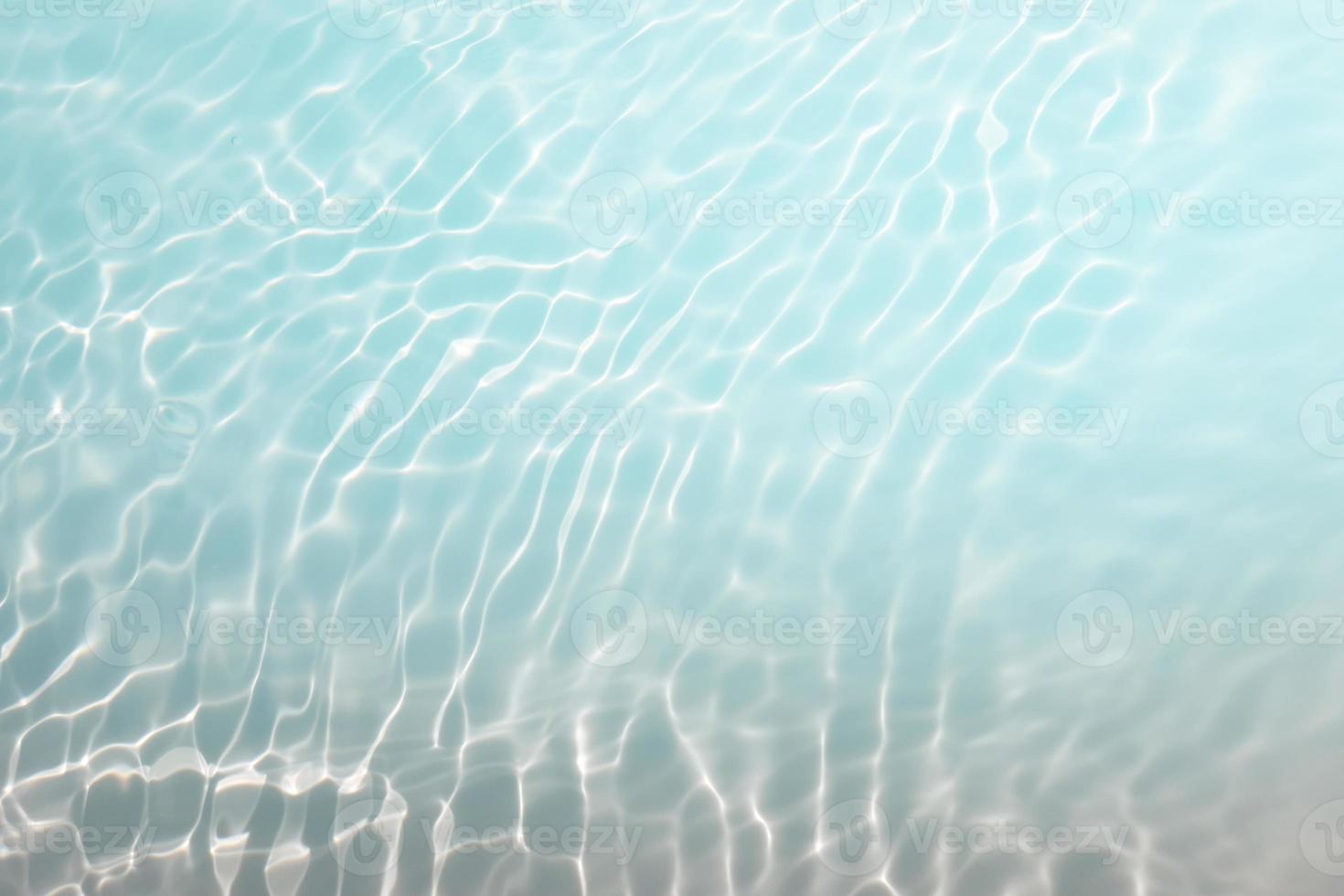 Defocus blurred blue watercolor in swimming pool rippled water detail background. Water splash, water spray background. photo
