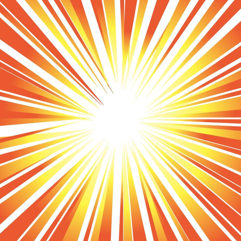 rayos solares o fondo vectorial de explosión para velocidad de diseño, movimiento y energía. vector