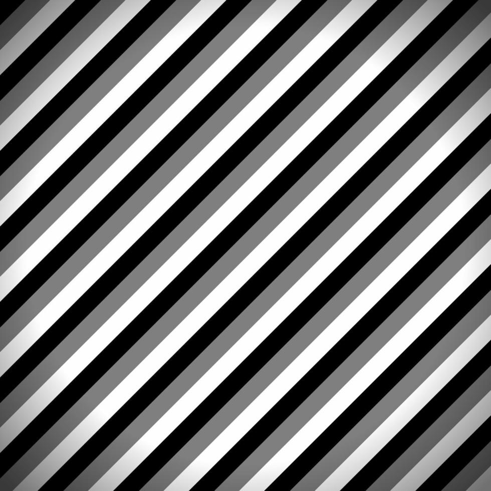 Striped Pattern with Black, Dark Grey and White Stripes. Abstract Wallpaper Background, Vector Illustration.