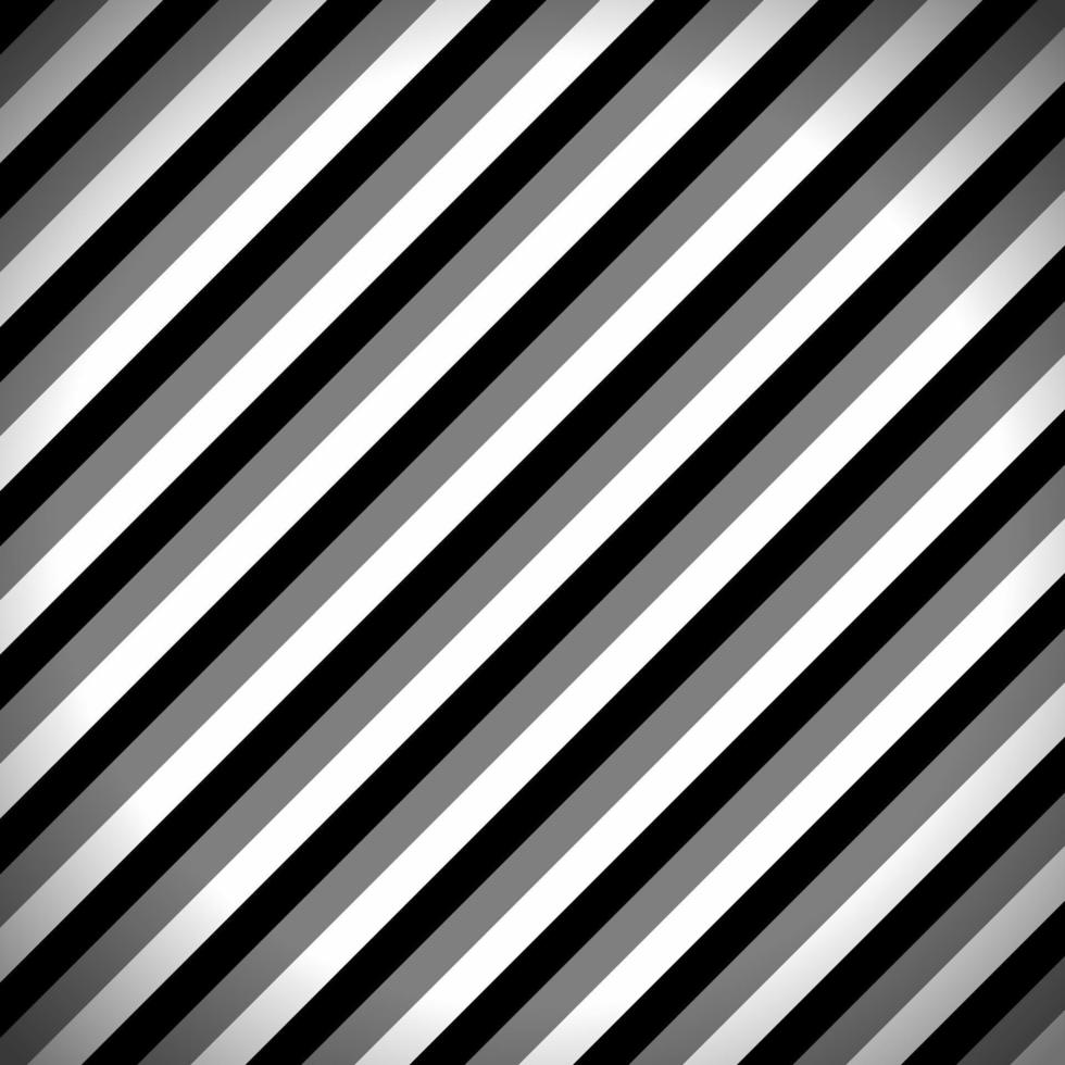 Striped Pattern with Black, Dark Grey and White Stripes. Abstract Wallpaper Background, Vector Illustration.