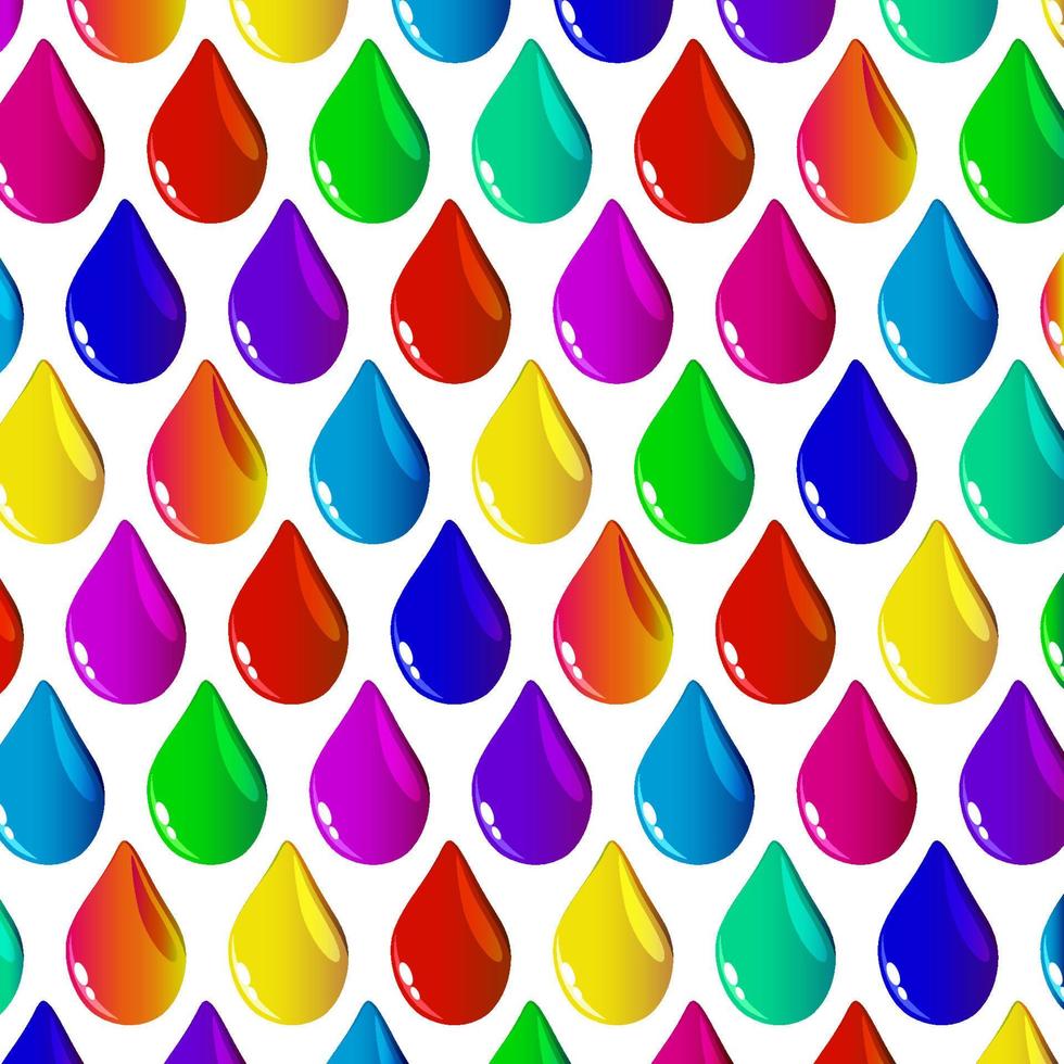 Abstract vector background with colorful paint drops.