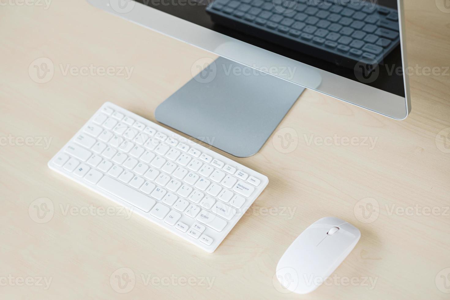 Business and workplace concept. computer keyboard photo