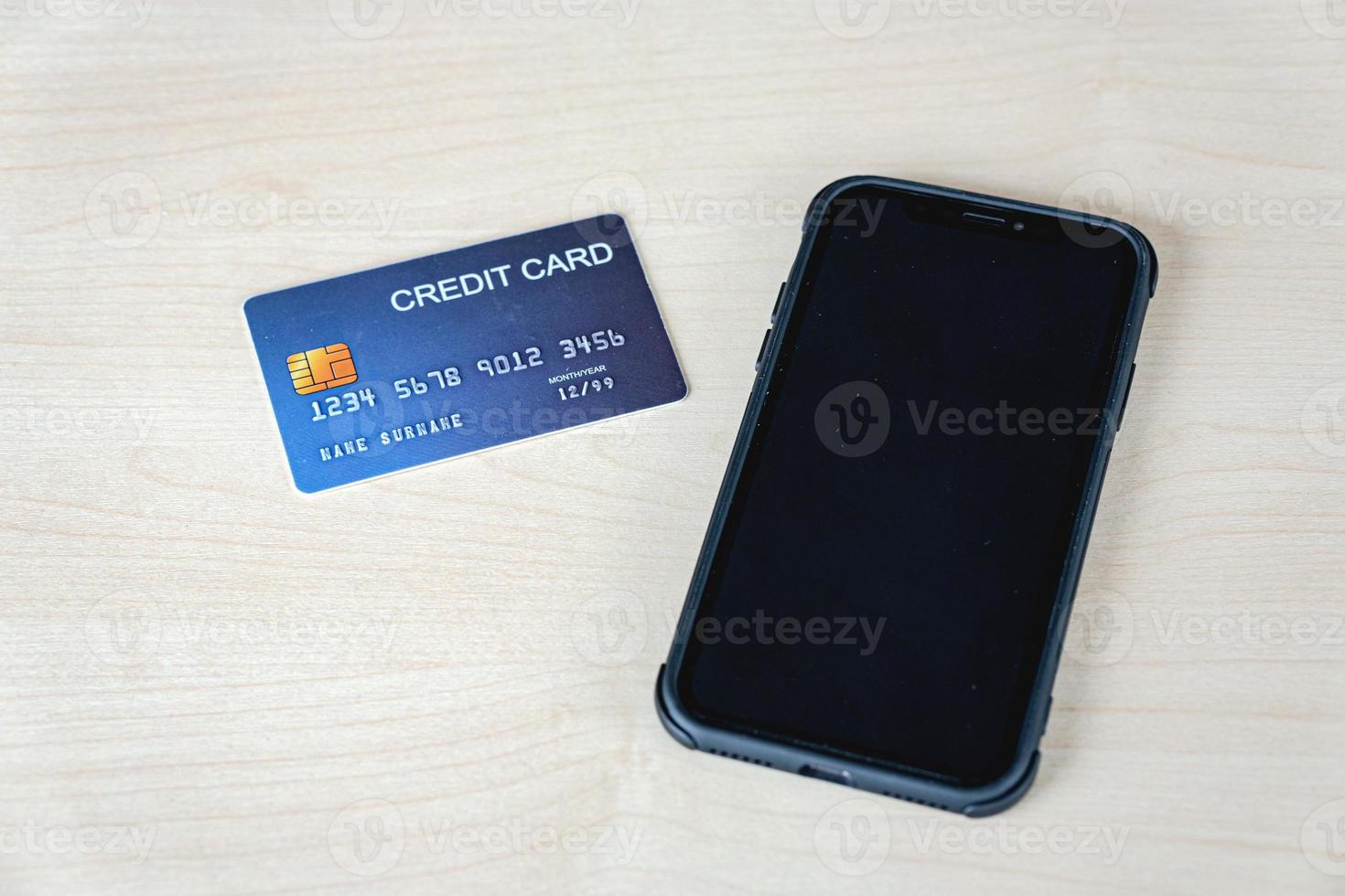 Mobilephone and Creditcard photo