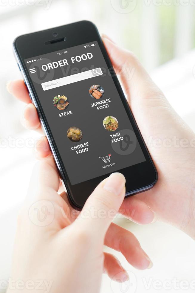 Order food online on mobile photo