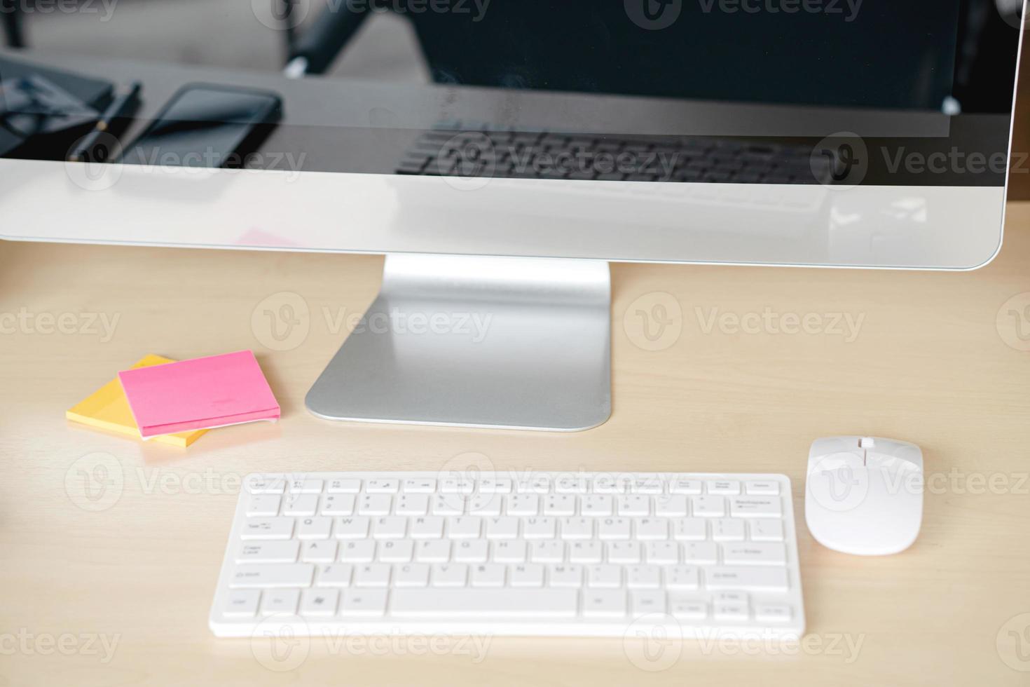 Business and workplace concept. computer keyboard photo