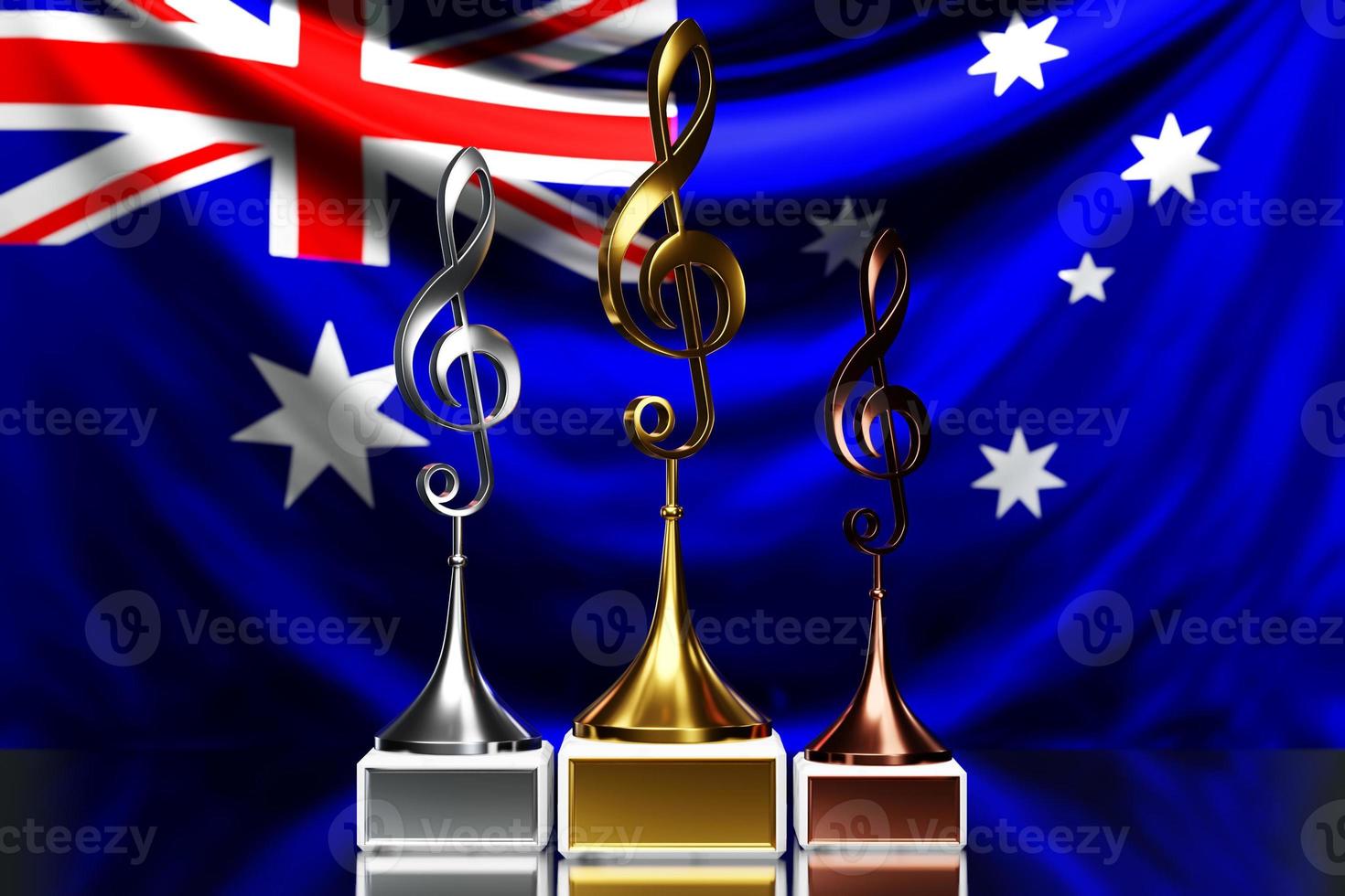 premios treble clef por ganar el premio de música en el contexto de la bandera nacional de australia foto