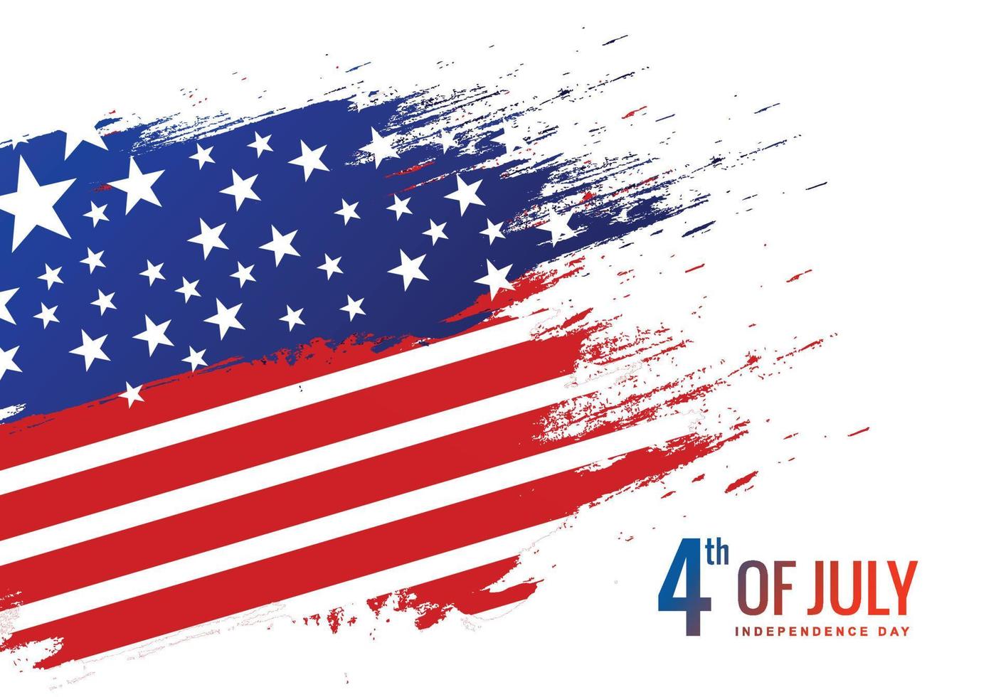 Happy 4th of july independence day holiday background vector