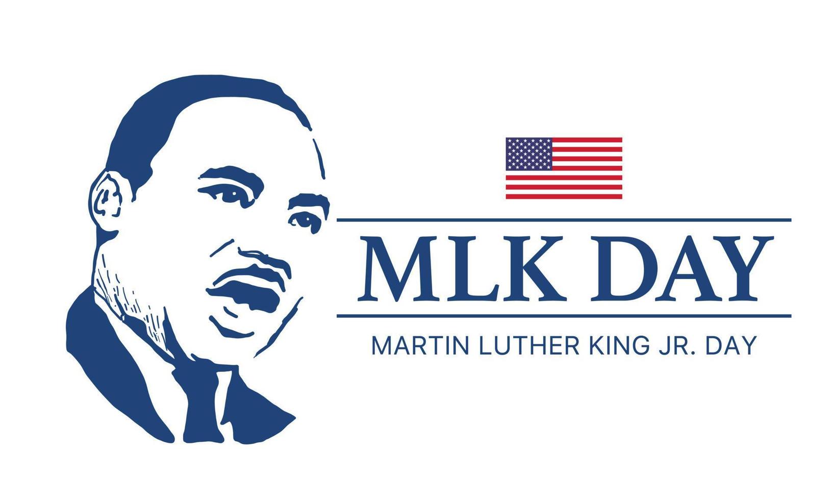 martin luther king day banner layout design, vector illustration