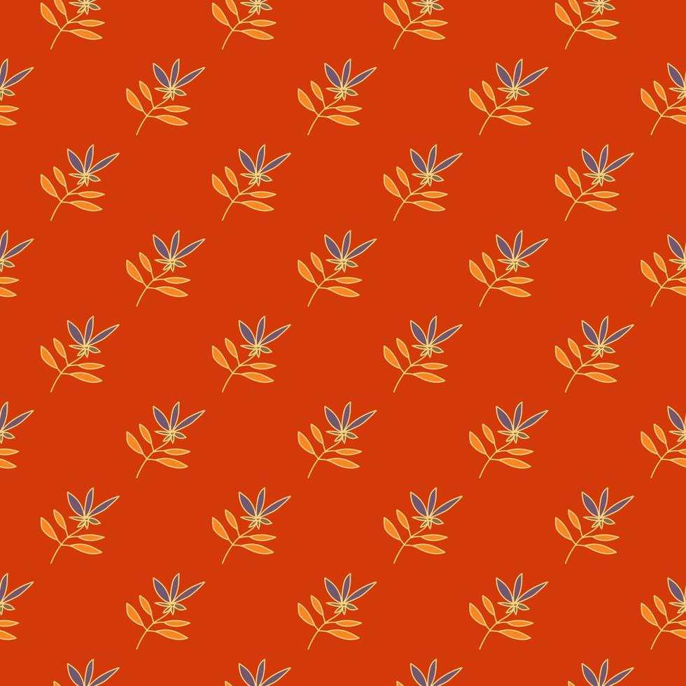patrón sin costuras de flor de contorno simple. lindo papel tapiz floral. vector