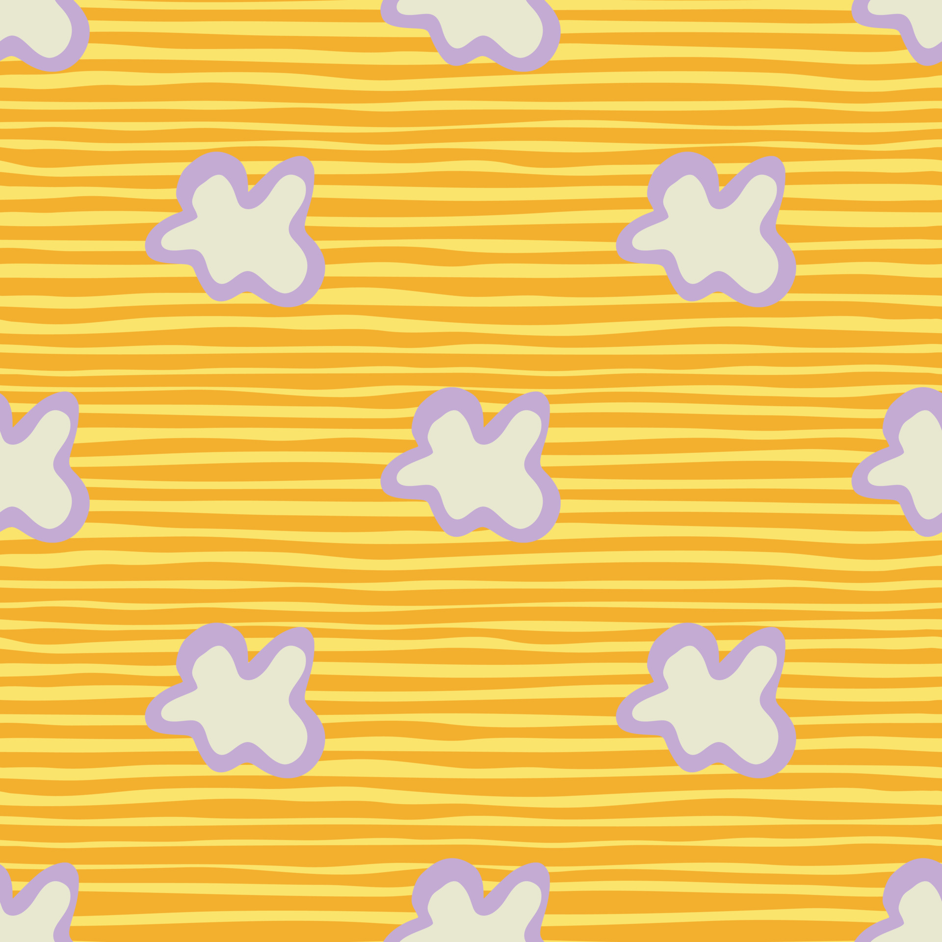 Abstract contemporary primitive figures seamless pattern. Fun doodle