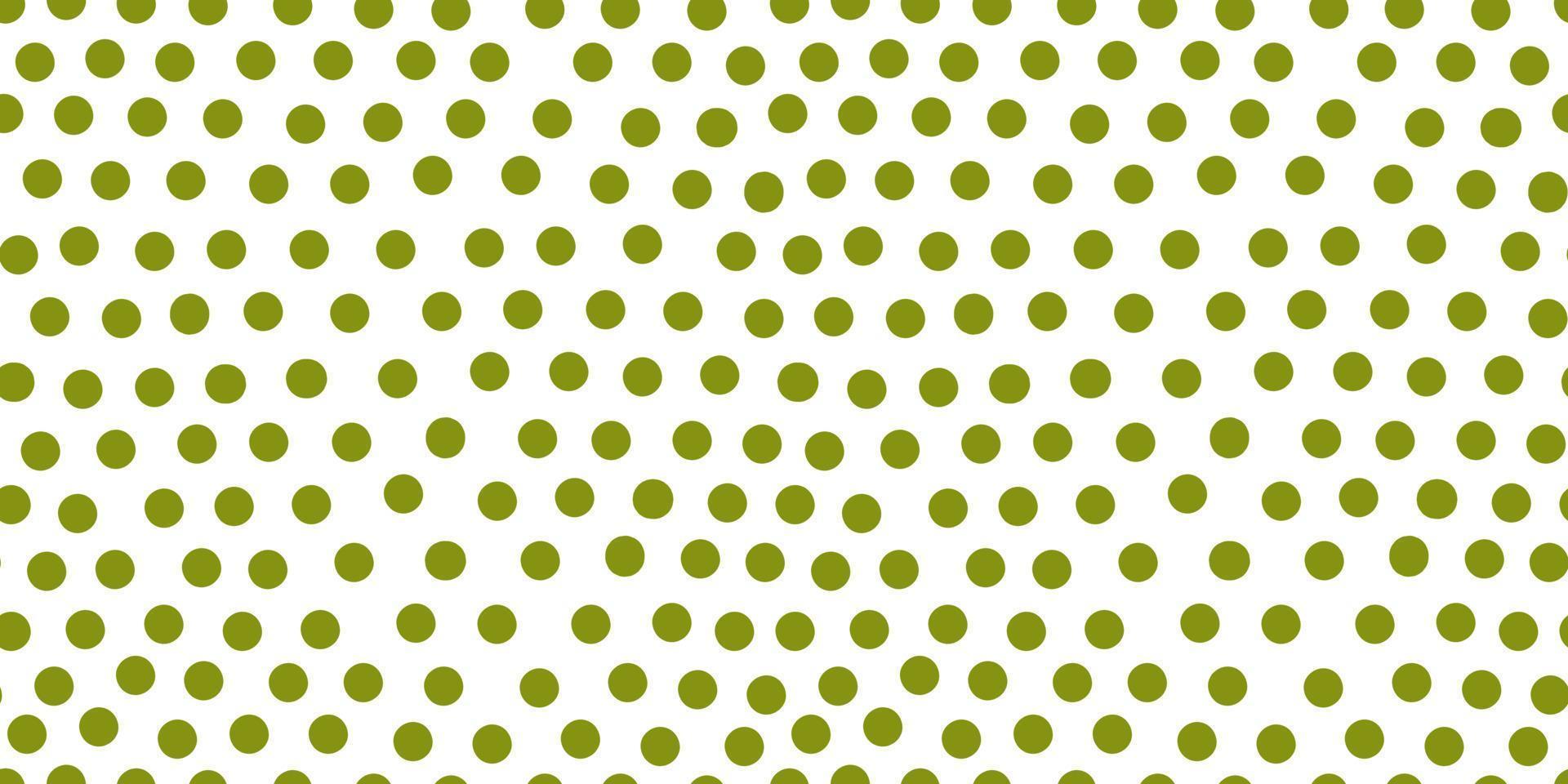 Cute polka dot seamless pattern. Hand drawn green circle shapes wallpaper. vector