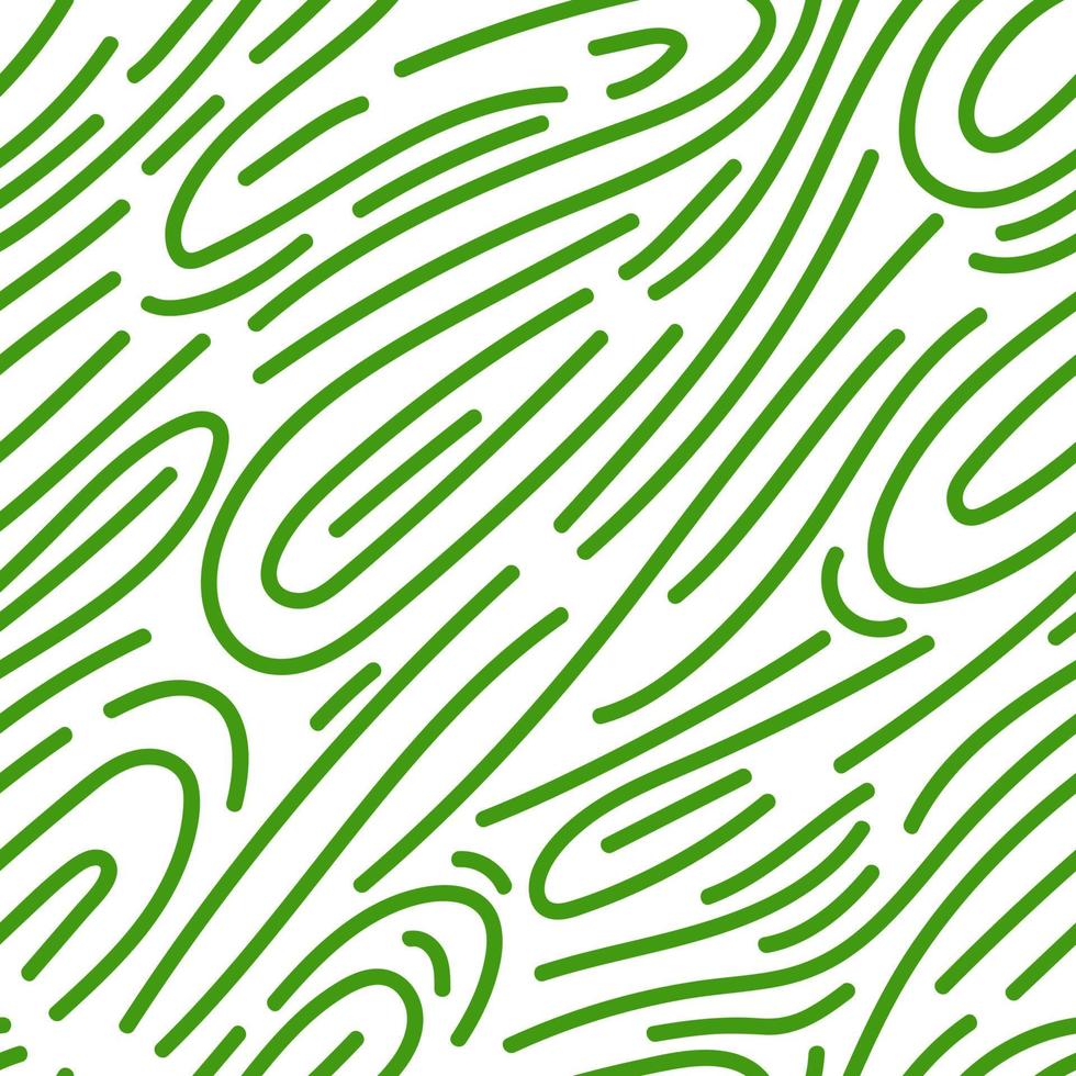 Freehand green linear seamless pattern. Doodle style. Hand drawn line endless wallpaper. vector