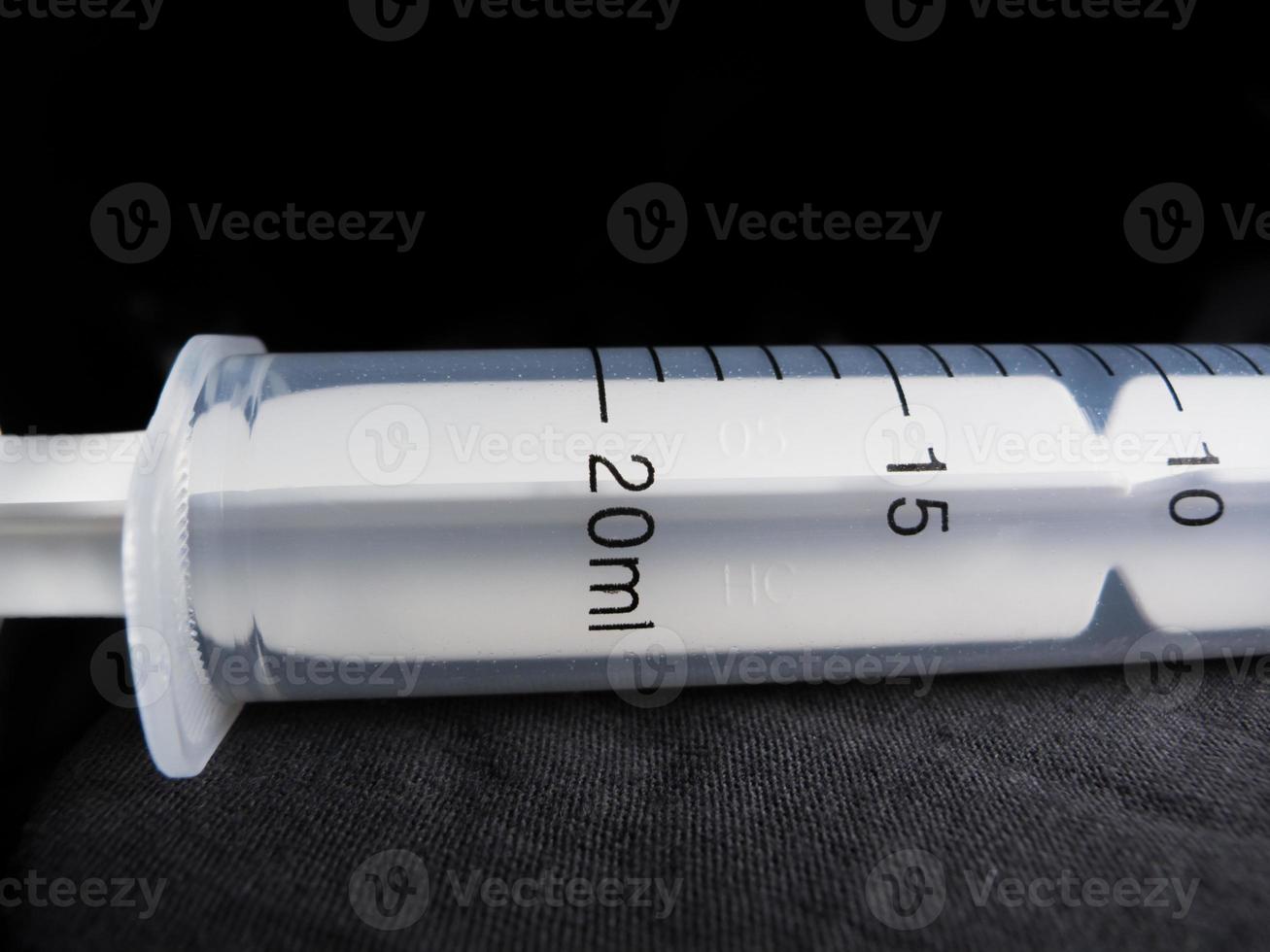 20ml syringe in closeup photo