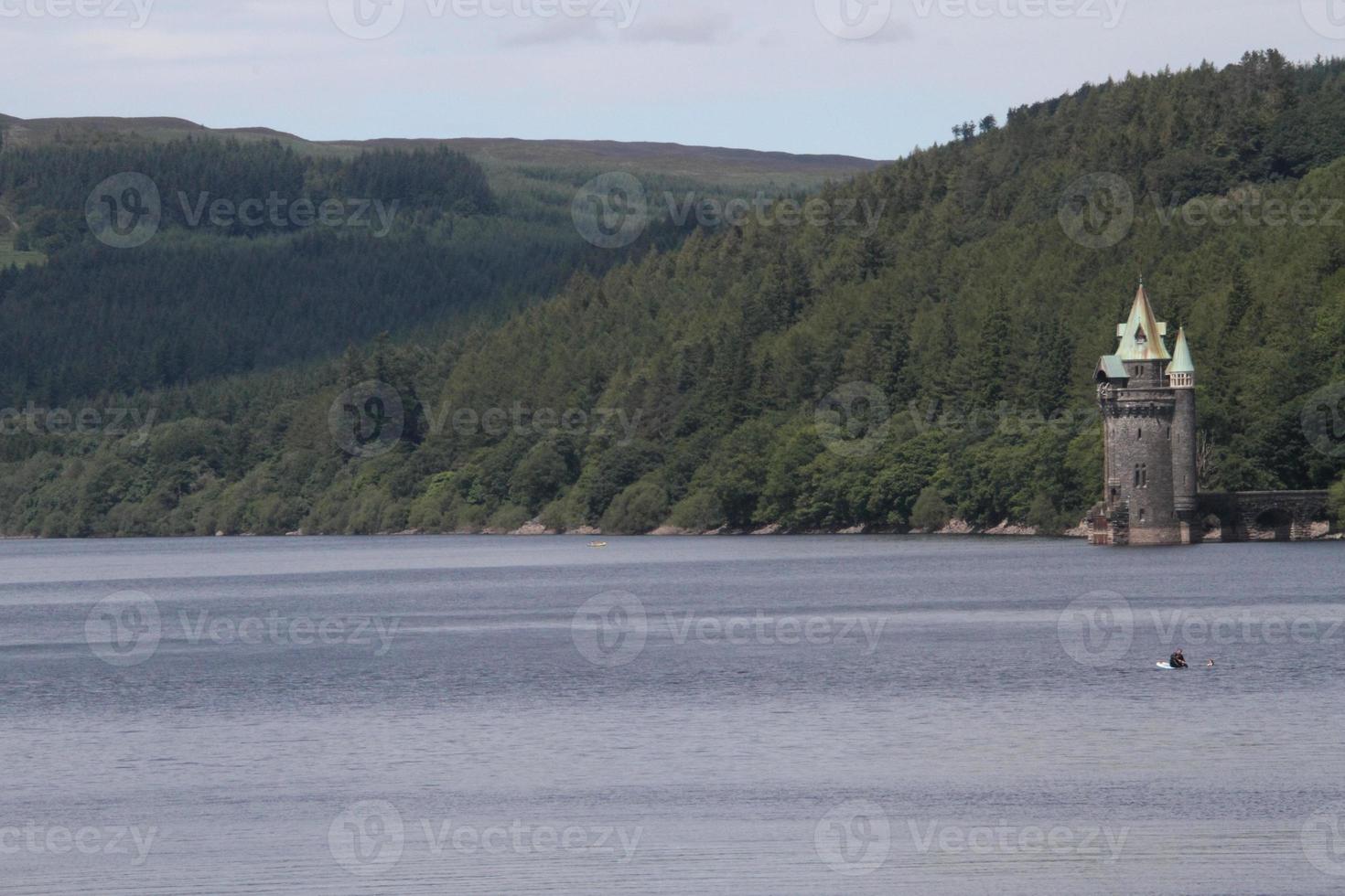 A view of Lake Vyrnwy in Mid Wales photo