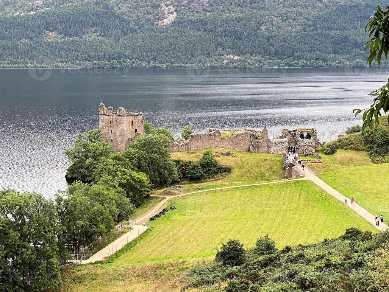A view of Urquhart Castle in Scotland photo