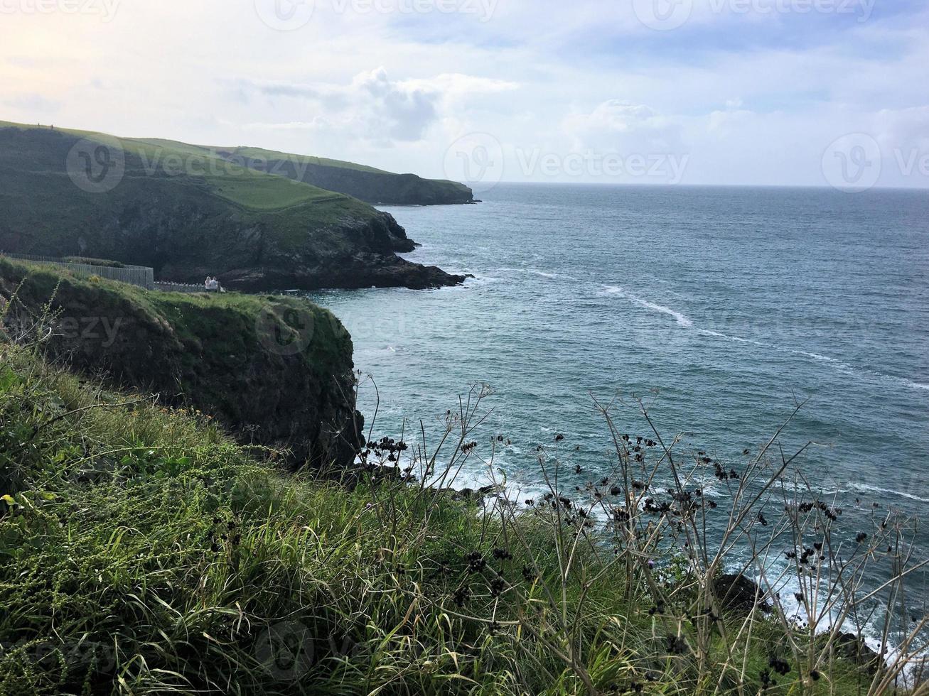 una vista de puerto isaac en cornualles foto