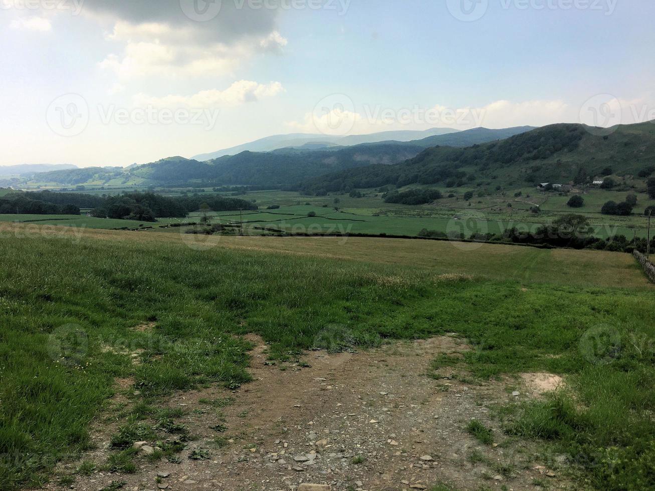 A view of the Lake District in Cumbria near Coniston photo