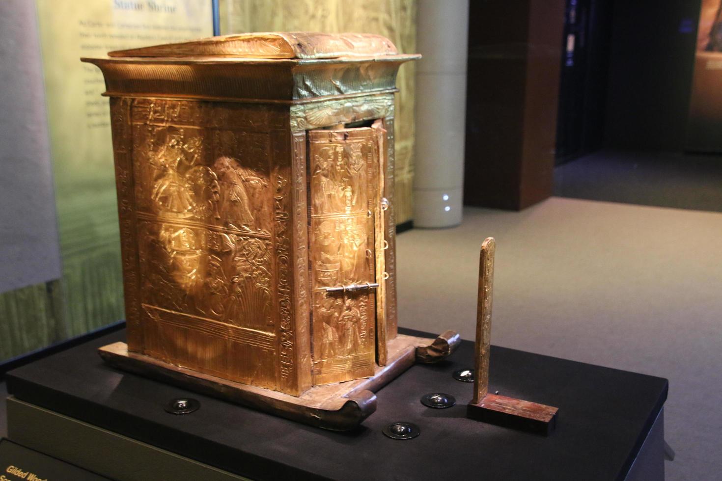 London in the UK in March 2020. A view of the Tutankhamun Exhibition in London photo