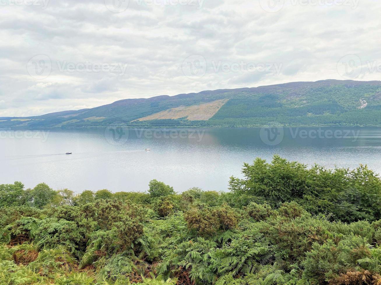 A view of Loch Ness in Scotland photo