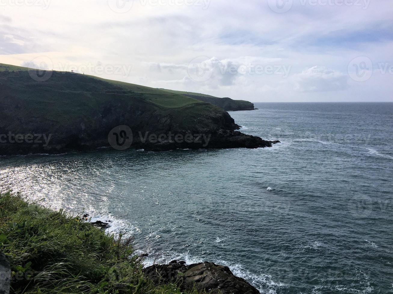 una vista de puerto isaac en cornualles foto