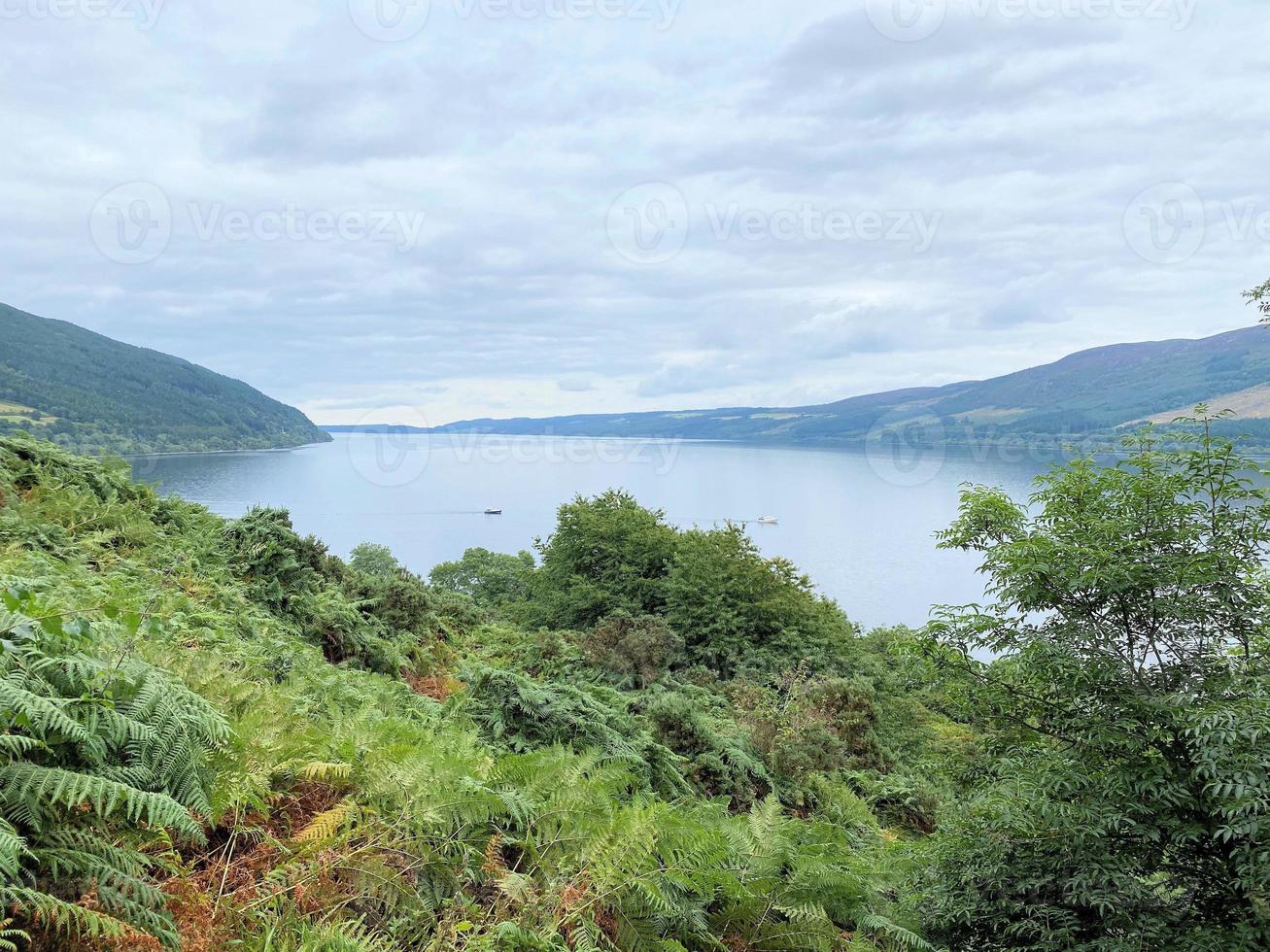 A view of Loch Ness in Scotland photo