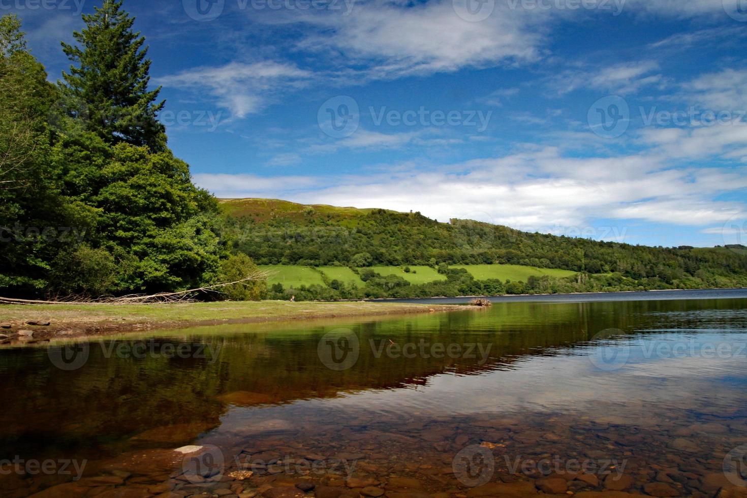 A view of Lake Vyrnwy in Mid Wales photo