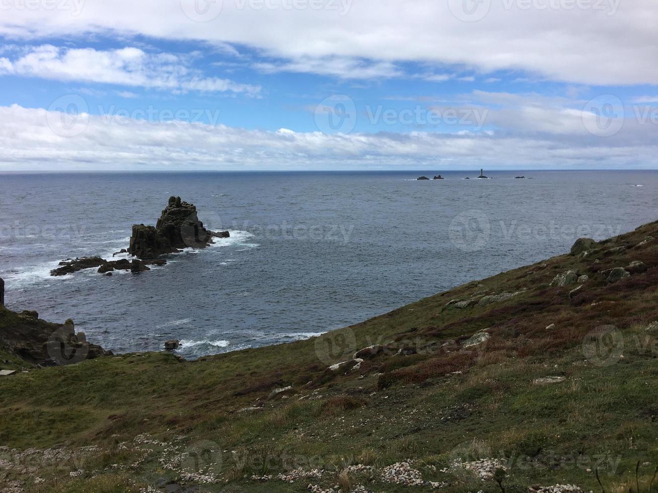 A view of the Sea at Lands End in Cornwall photo