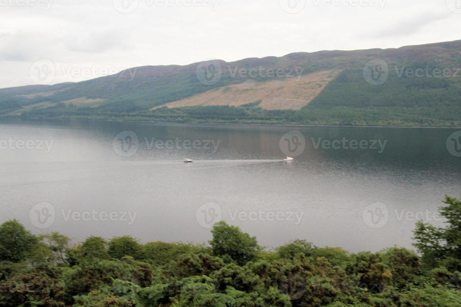 A view of Loch Ness in Scotland photo