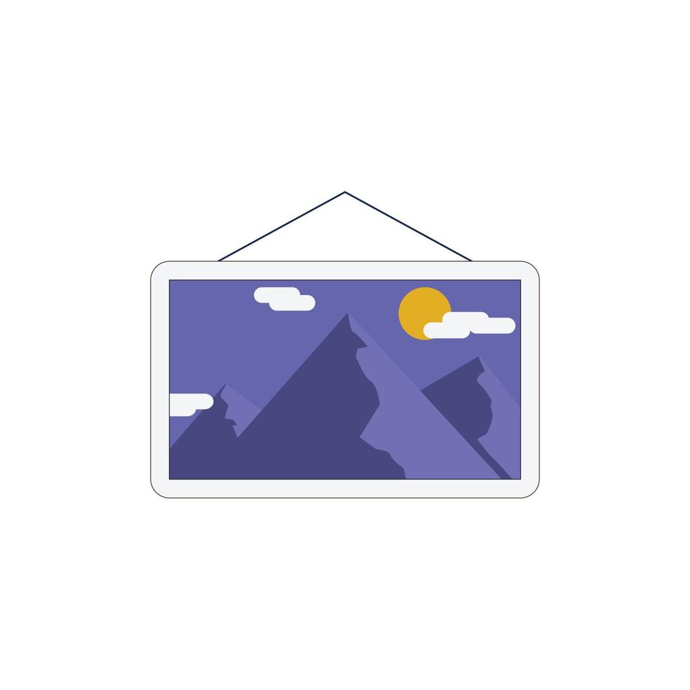 ilustración de vistas a la montaña vector