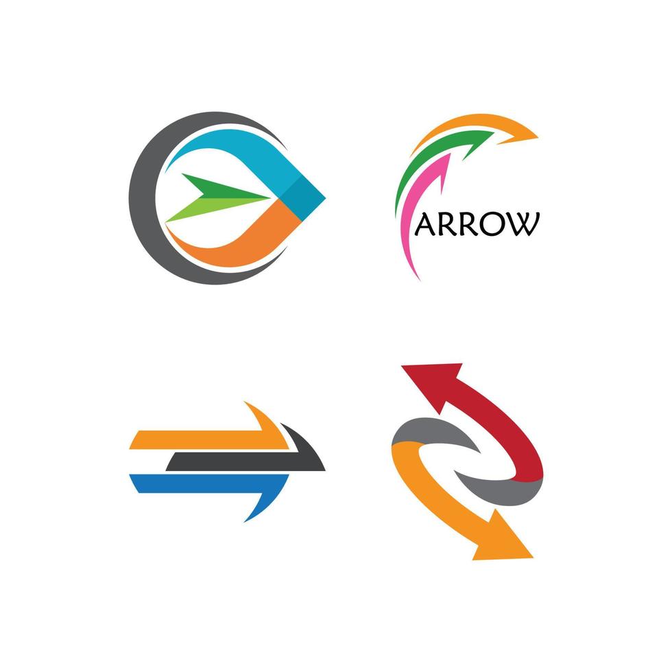 Arrow illustration logo vector