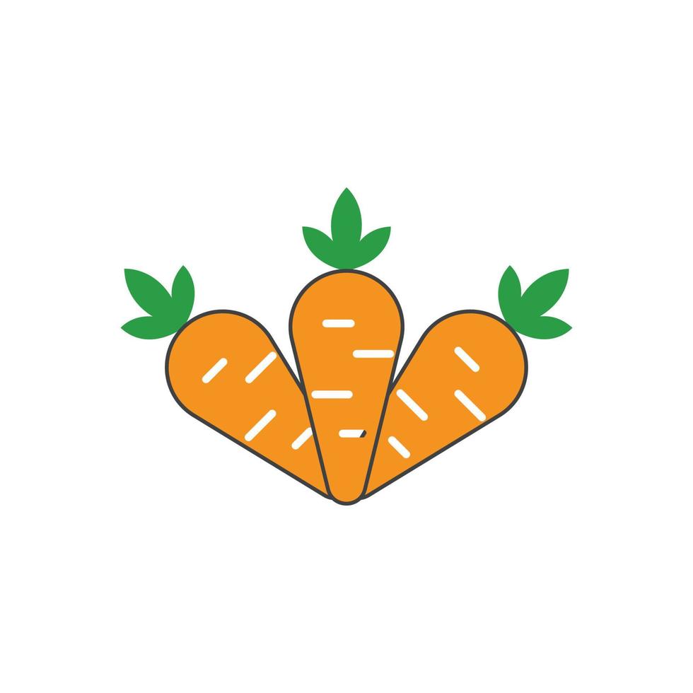 Carrot logo vector