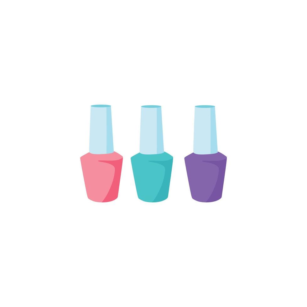 esmalte de uñas brillante. ilustración vectorial vector