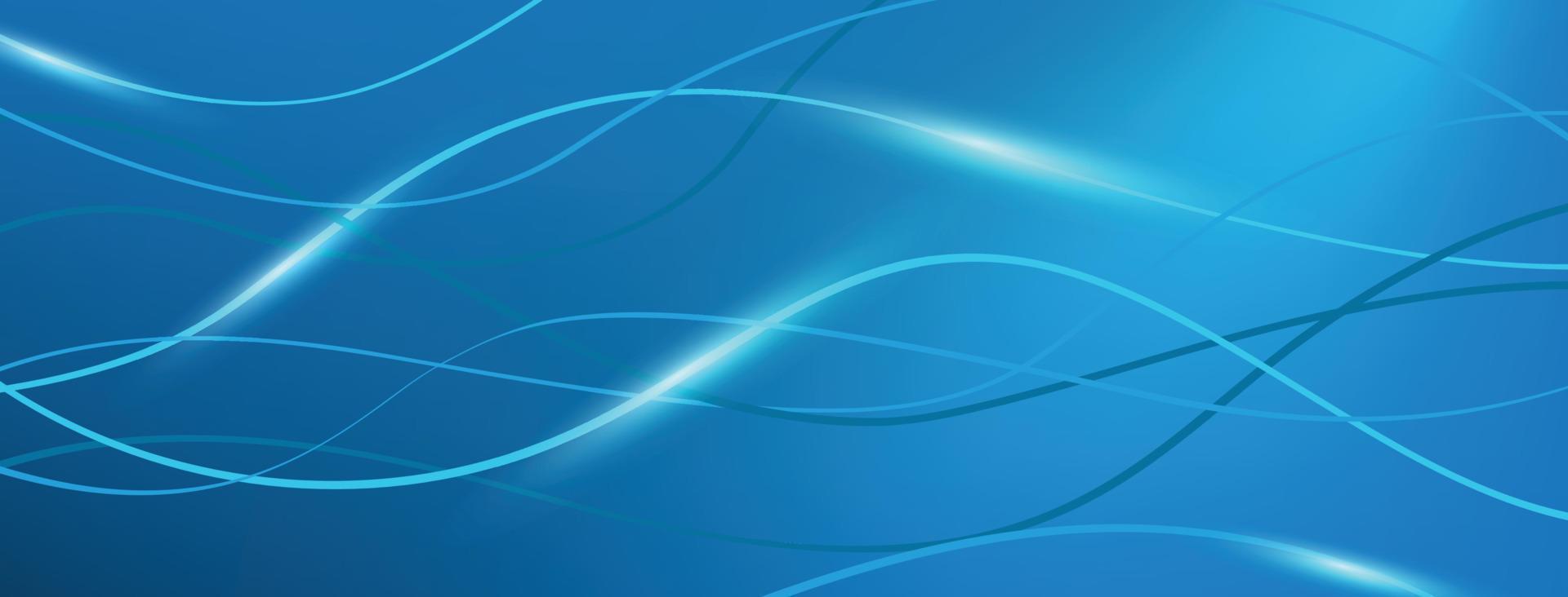 Blue wave abstract background layout banner vector