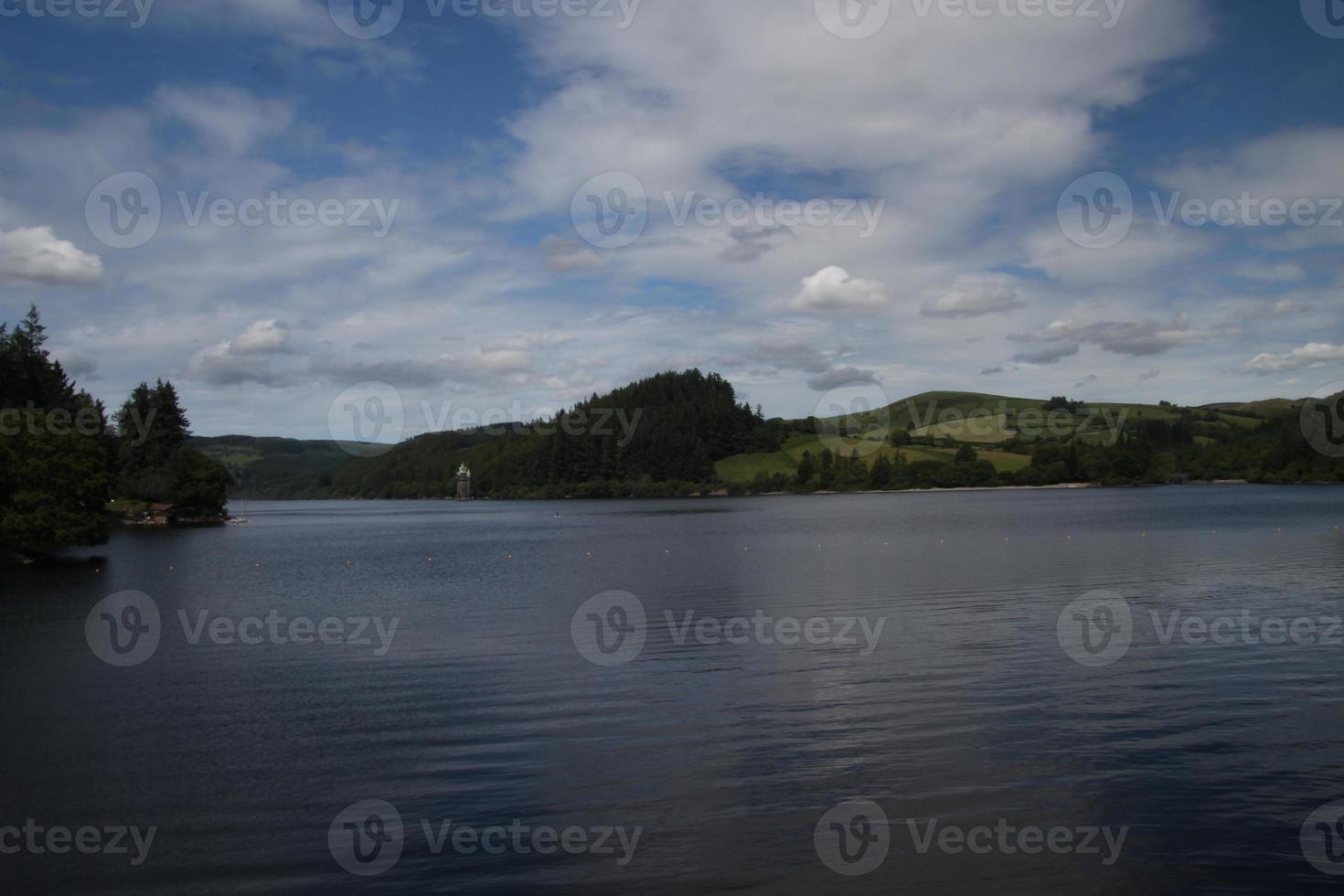 A view of Lake Vyrnwy in Mid Wales photo