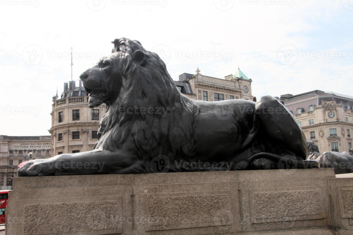 A view of Trafalgar Square in London photo