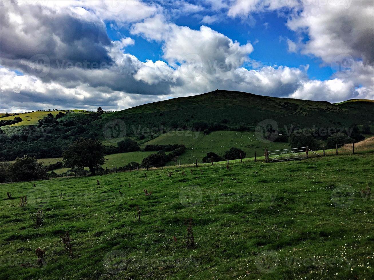 A view of the Caradoc hills in Shropshire photo