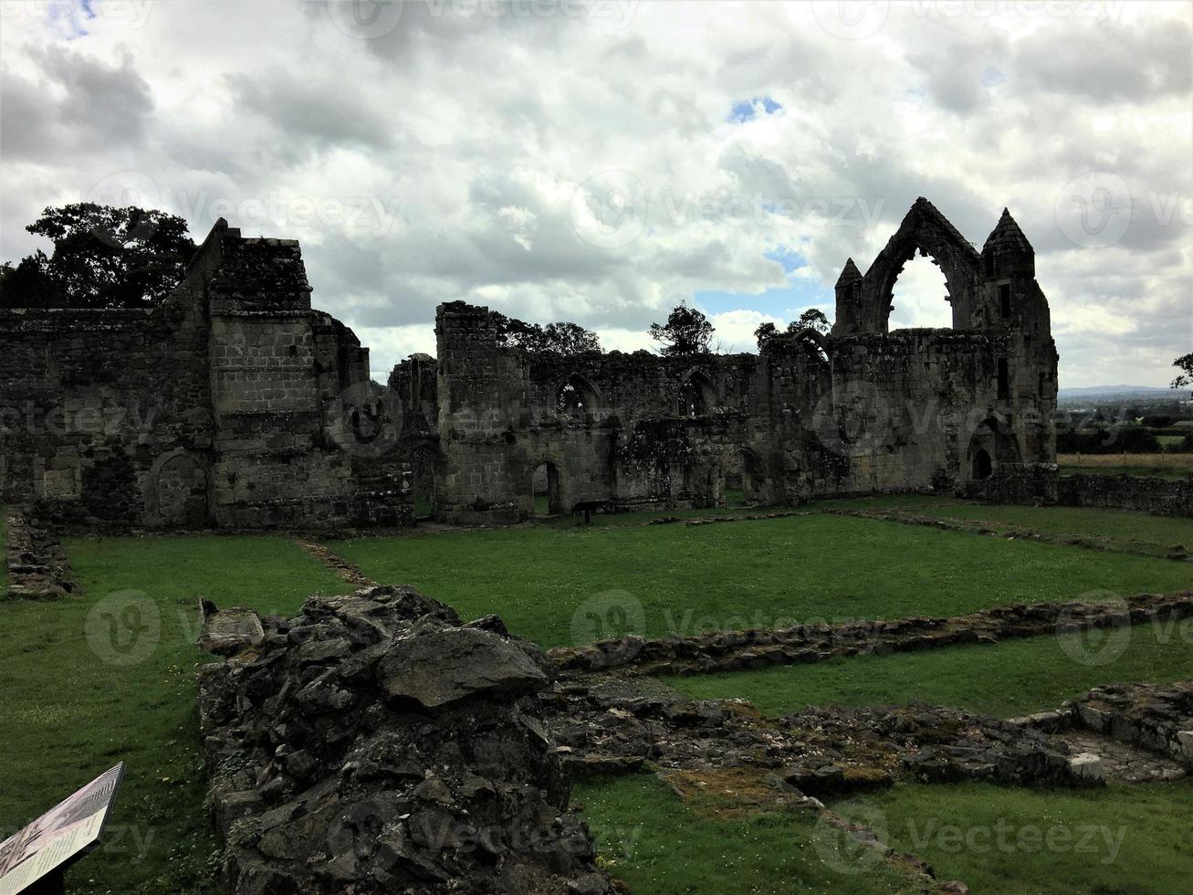 A view of Haughmond Abbey near Shrewsbury in Shropshire photo