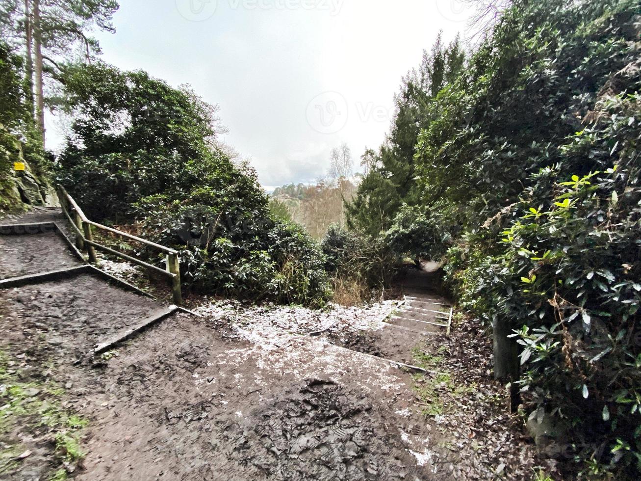 A view of the Shropshire Countryside at Hawkstone in the winter photo
