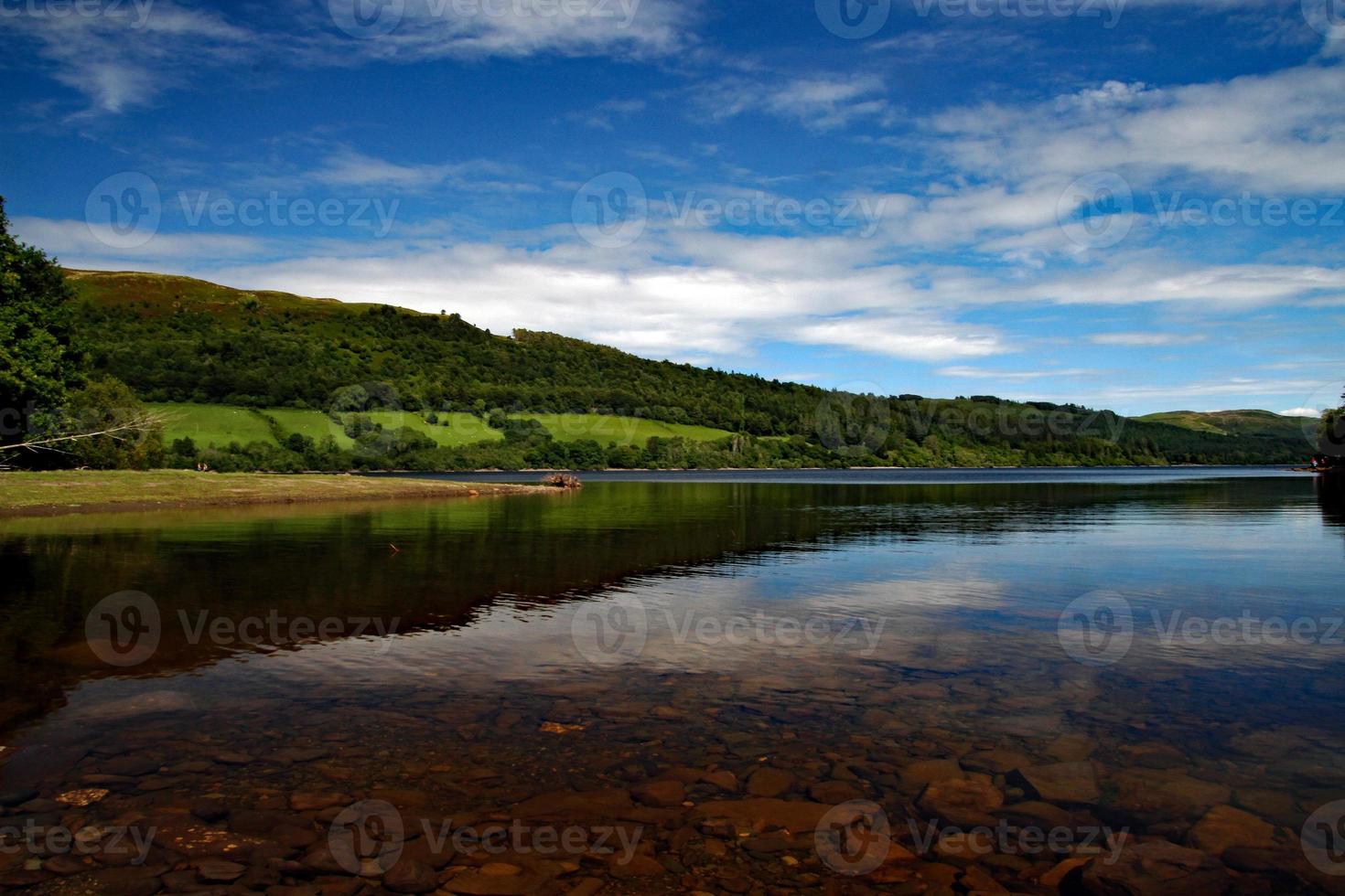 A view of Lake Vyrnwy in Mid Wales photo