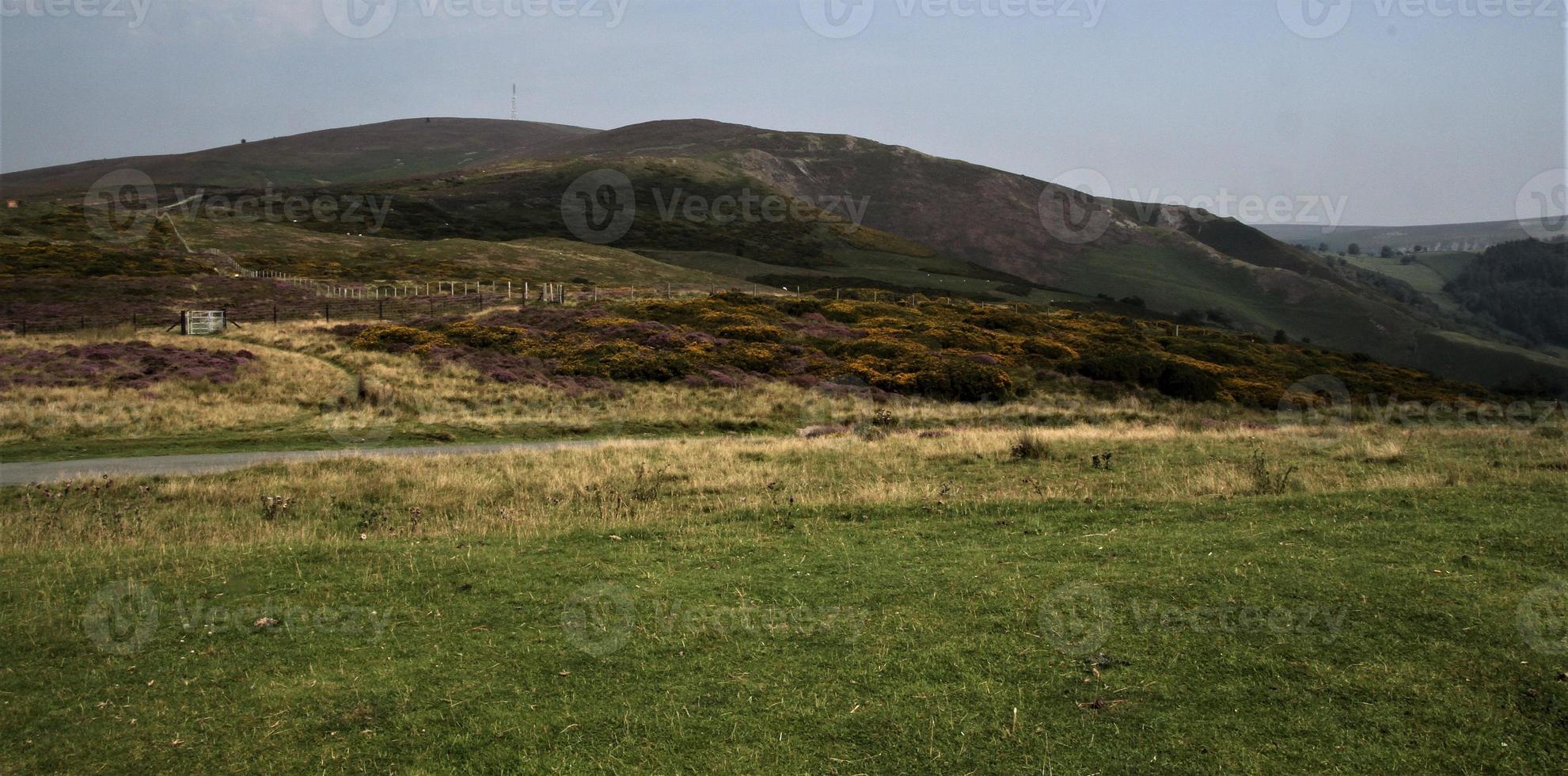 A view of the Welsh Countryside inear Llangollen at the Horseshoe Pass photo