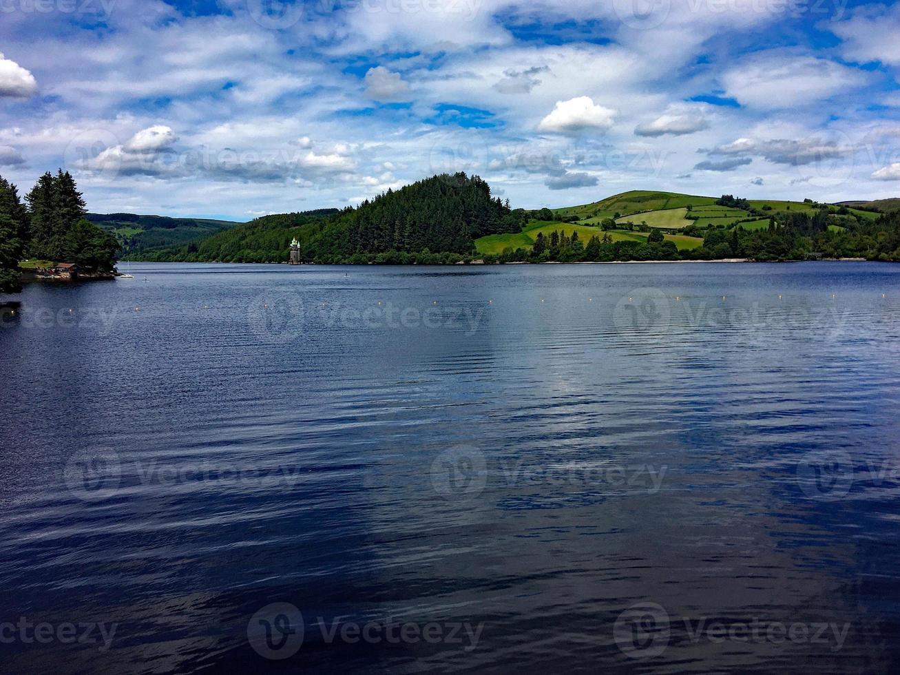 A view of Lake Vyrnwy in Mid Wales photo