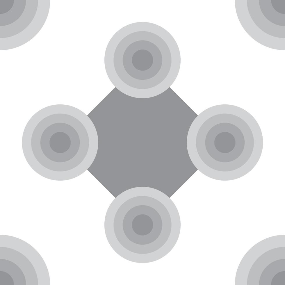 Abstract Ellipse Seamless Pattern Background Design Template, White, Gray vector