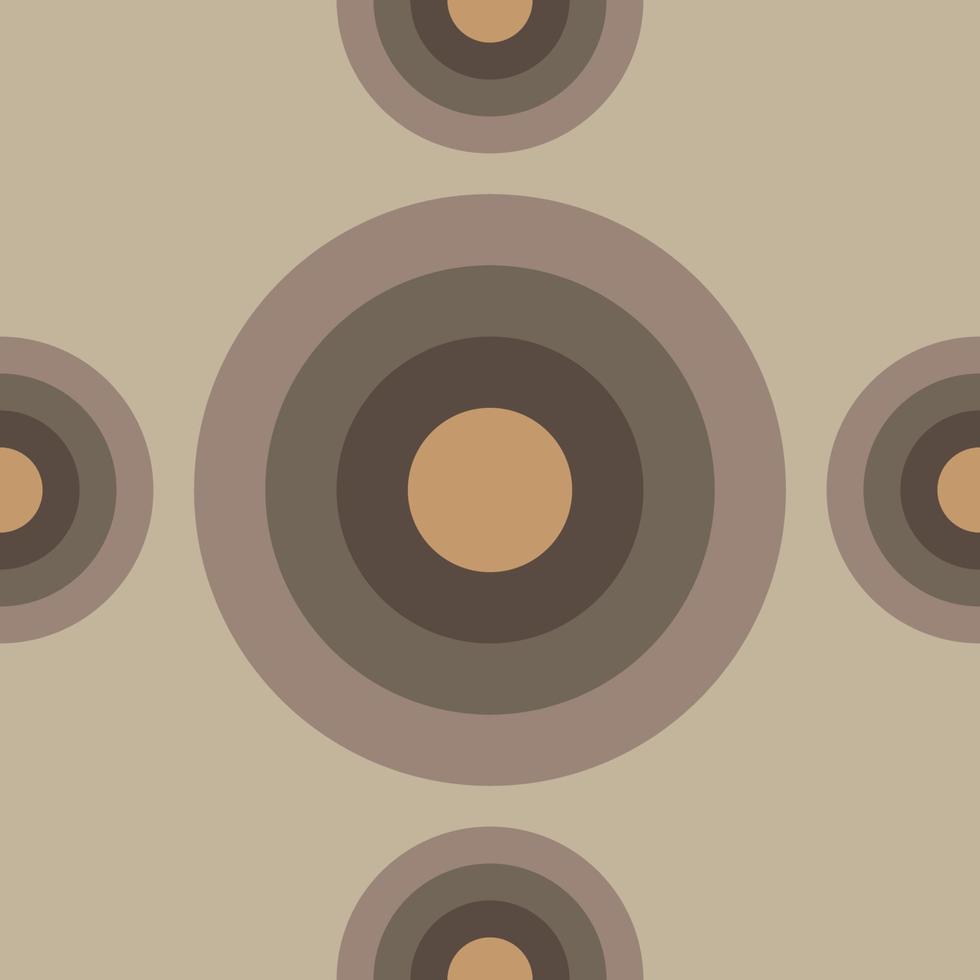 Abstract Ellipse Seamless Pattern Background Design Template, Gray, Brown vector
