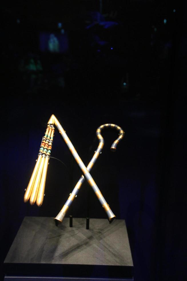 London in the UK in March 2020. A view of the Tutankhamun Exhibition in London photo