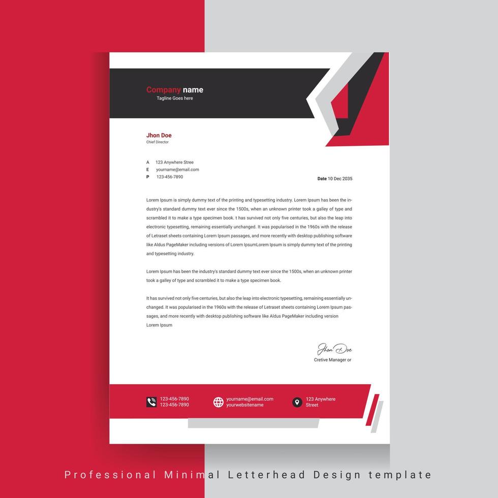 Letterhead Design Modern Business Letterhead Design Template, modern